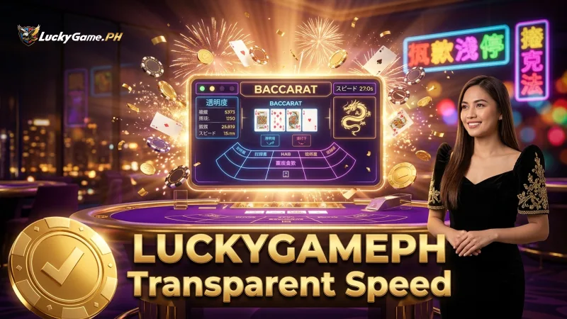 LUCKYGAMEPH ensures transparent game speed data for informed betting choices.